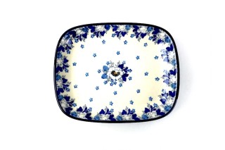 160 Bunzlau Rechthoekige schaal 2222X 160 Schotel Rechthoekig 18,5x15cm